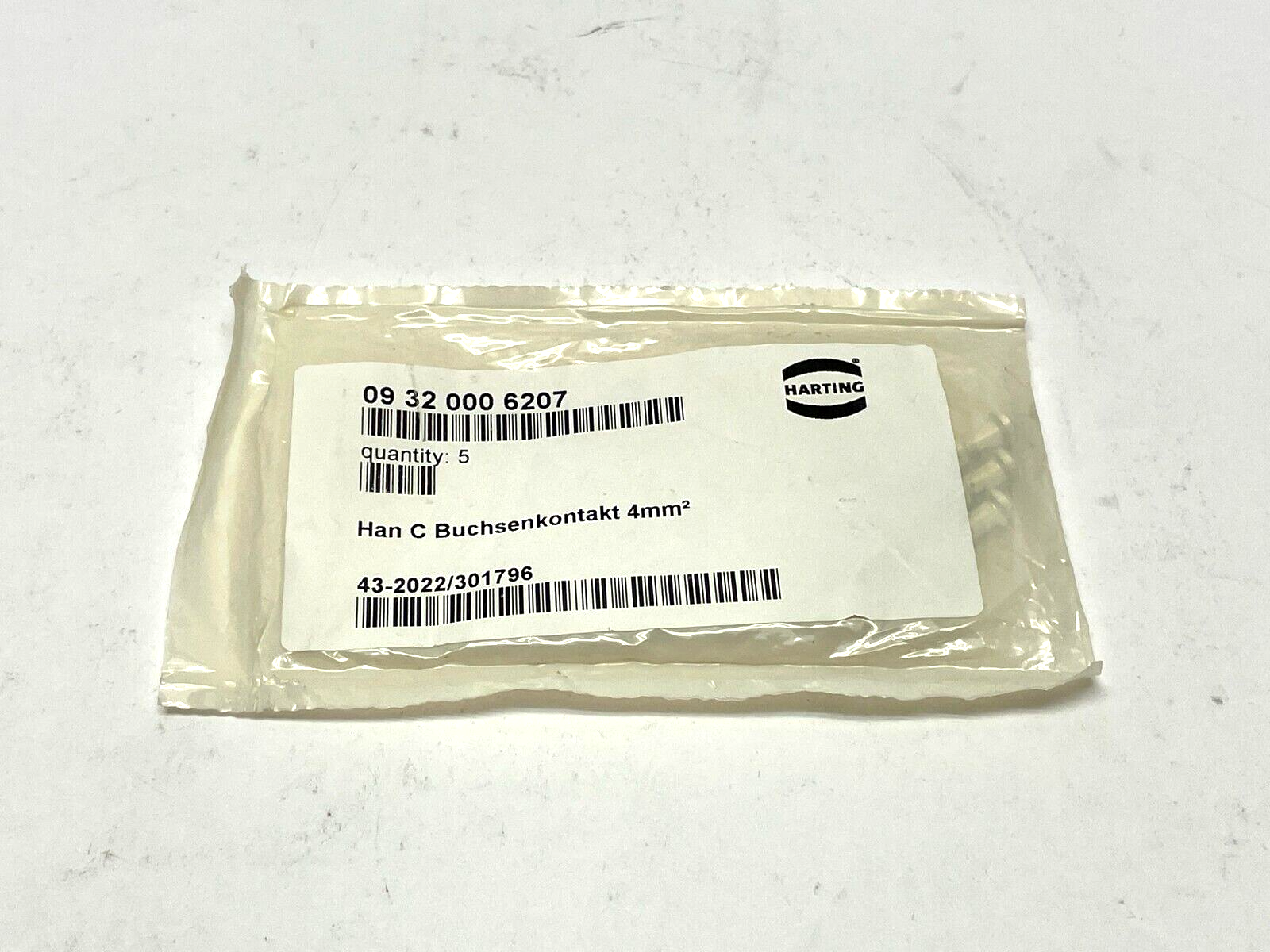 Harting 09 32 000 6207 Han C-female contact-c PKG OF 5 - New - Maverick Industrial Sales