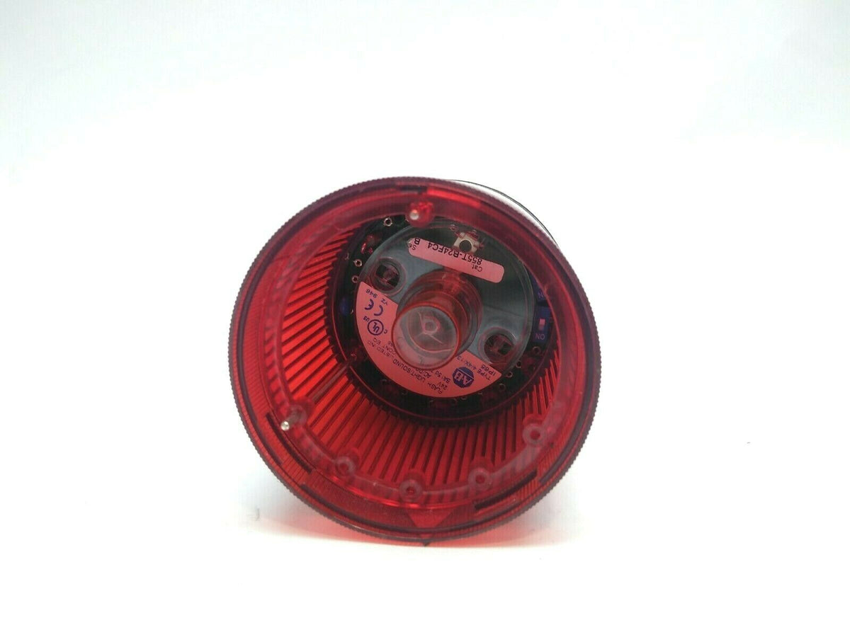 855T-B24FC4 SER B | Allen Bradley 24V Flash Light /Sound Red Stack Light - Used - Maverick Industrial Sales