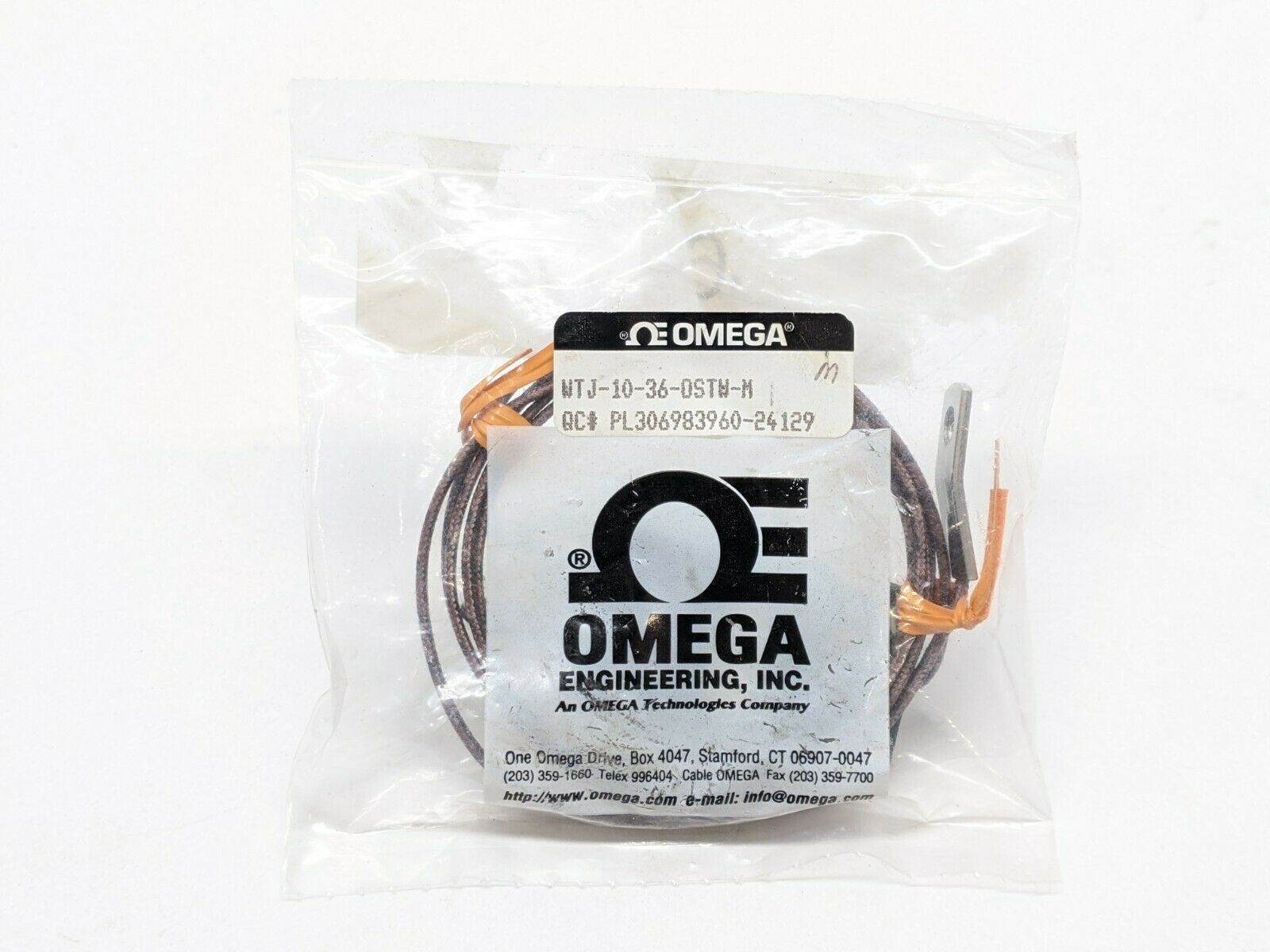 Omega  WTJ-10-36-OSTW-M Bolt-On Thermocouple Assembly Male Connector - Maverick Industrial Sales