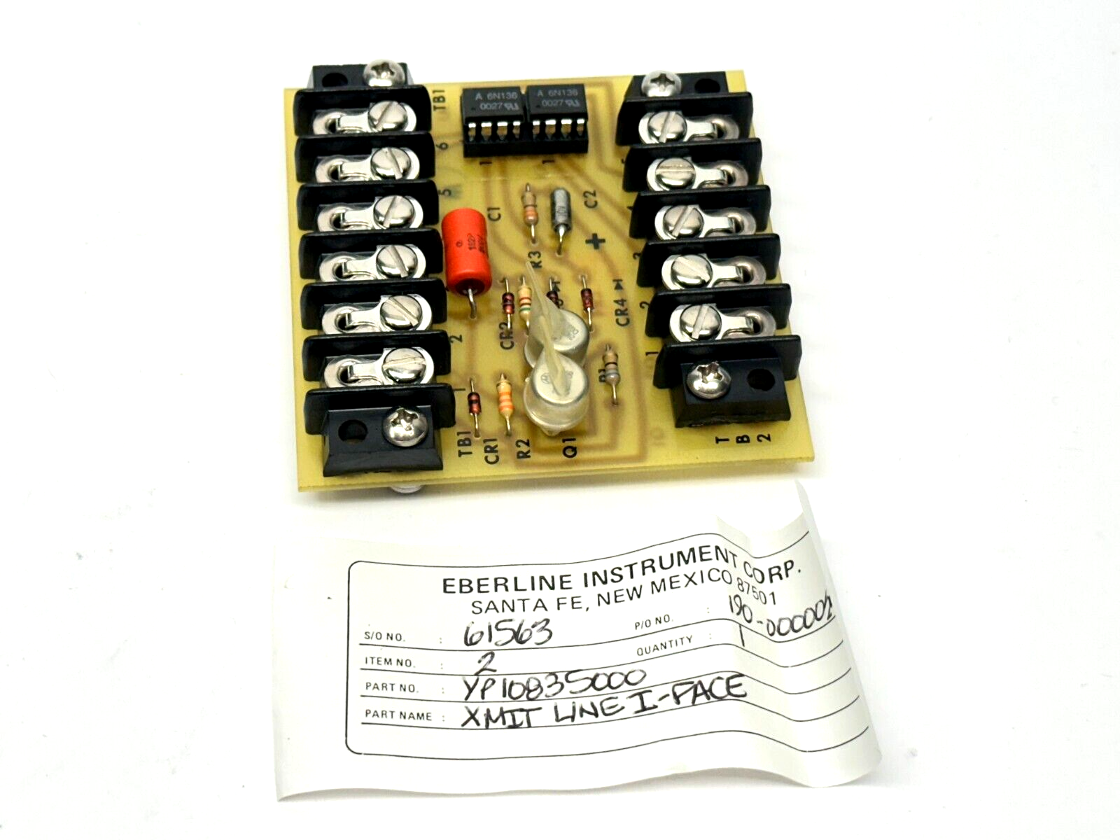 YP10835000 | Eberline Transmission Line Board XMIT Line I-PACE - New Other - Maverick Industrial Sales