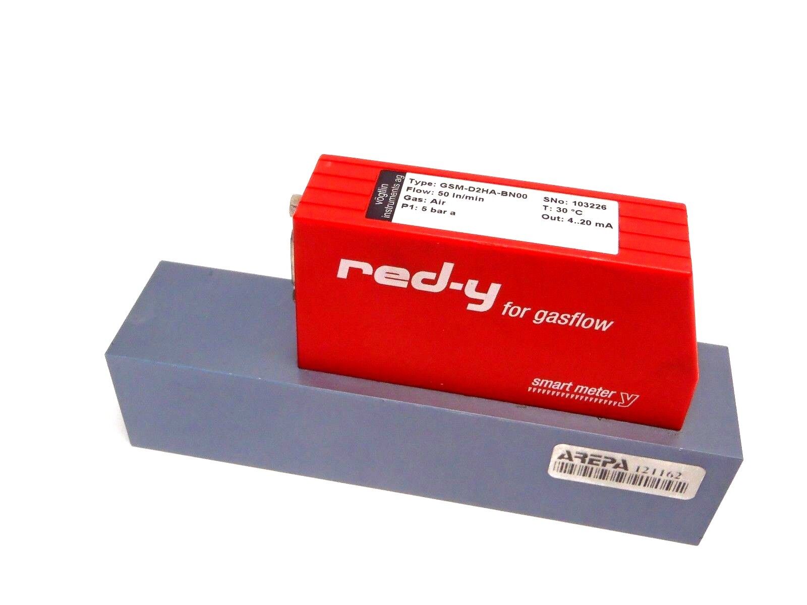 GSM-D2HA-BN00 | Vogtlin Red-Y for Gasflow 50in/Min Smart Air Valve 5 Bar A 4..20mA - Used - Maverick Industrial Sales