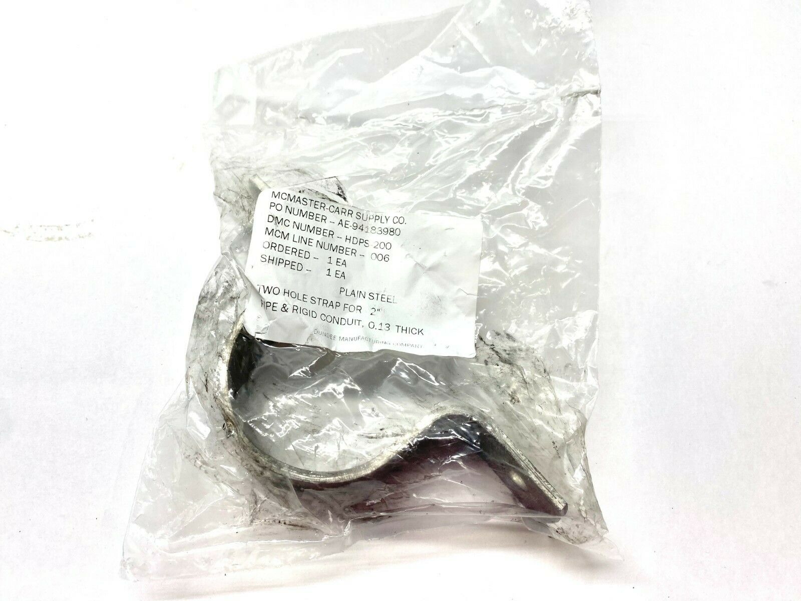 HDPS-200 Two Hole Strap for 2" Pipe & Rigid Conduit - New - Maverick Industrial Sales