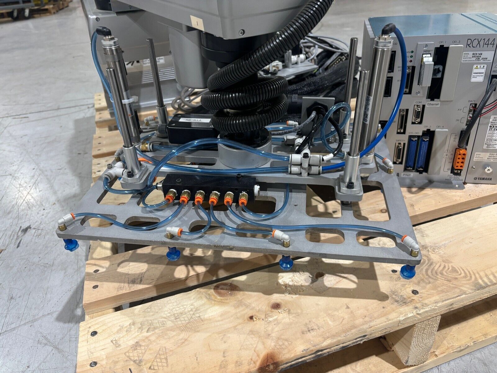 Yamaha YK800XG High Speed Scara Robot, RCX144 Controller, RGU-3, Gripper Picker - Maverick Industrial Sales
