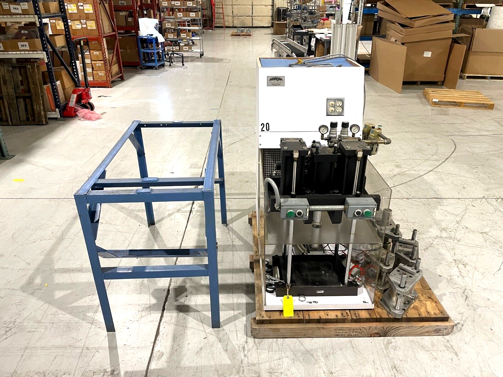 AGL Cold Welder, 12 Ton Welding Machine, Vacuum Dies and CRC Clean Room Hood - Maverick Industrial Sales