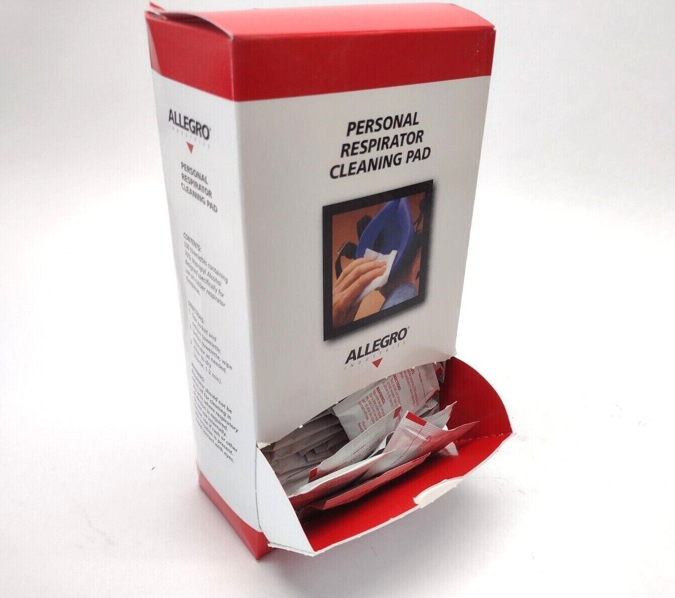 1001 | Allegro Respirator Wipes 100 Piece Dispenser Pack CASE OF 25 - New - Maverick Industrial Sales