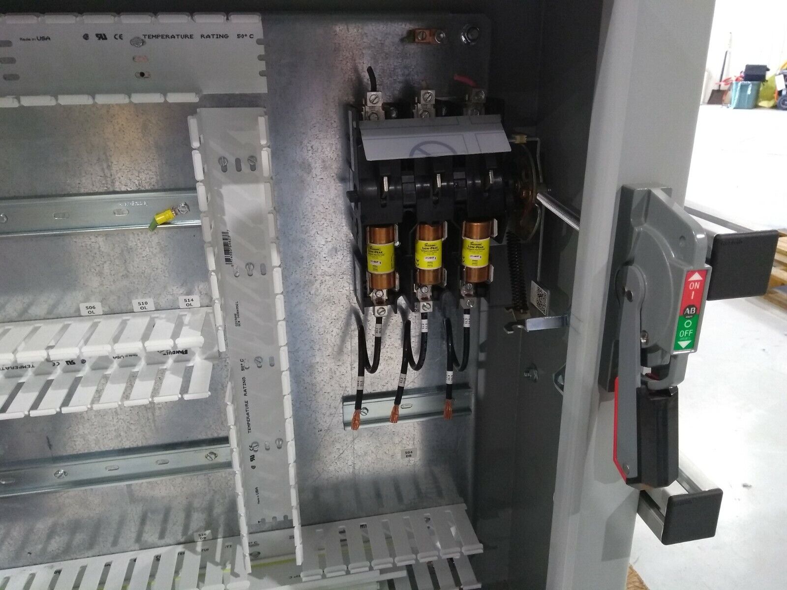 Hoffman A30X2E5410 Enclosure 30"x54.5"x10" 2 Doors w/ Allen Bradley 1494U-D60 - Used - Maverick Industrial Sales