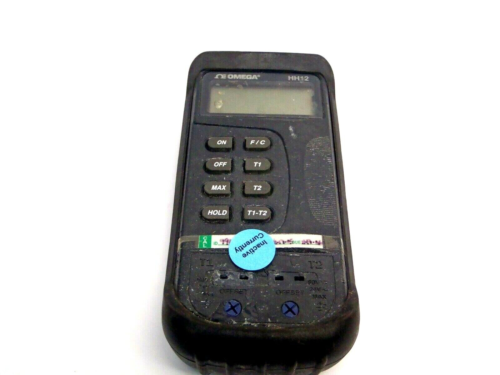 HH12 | Omega Dual Input Digital Thermometer - Used - Maverick Industrial Sales