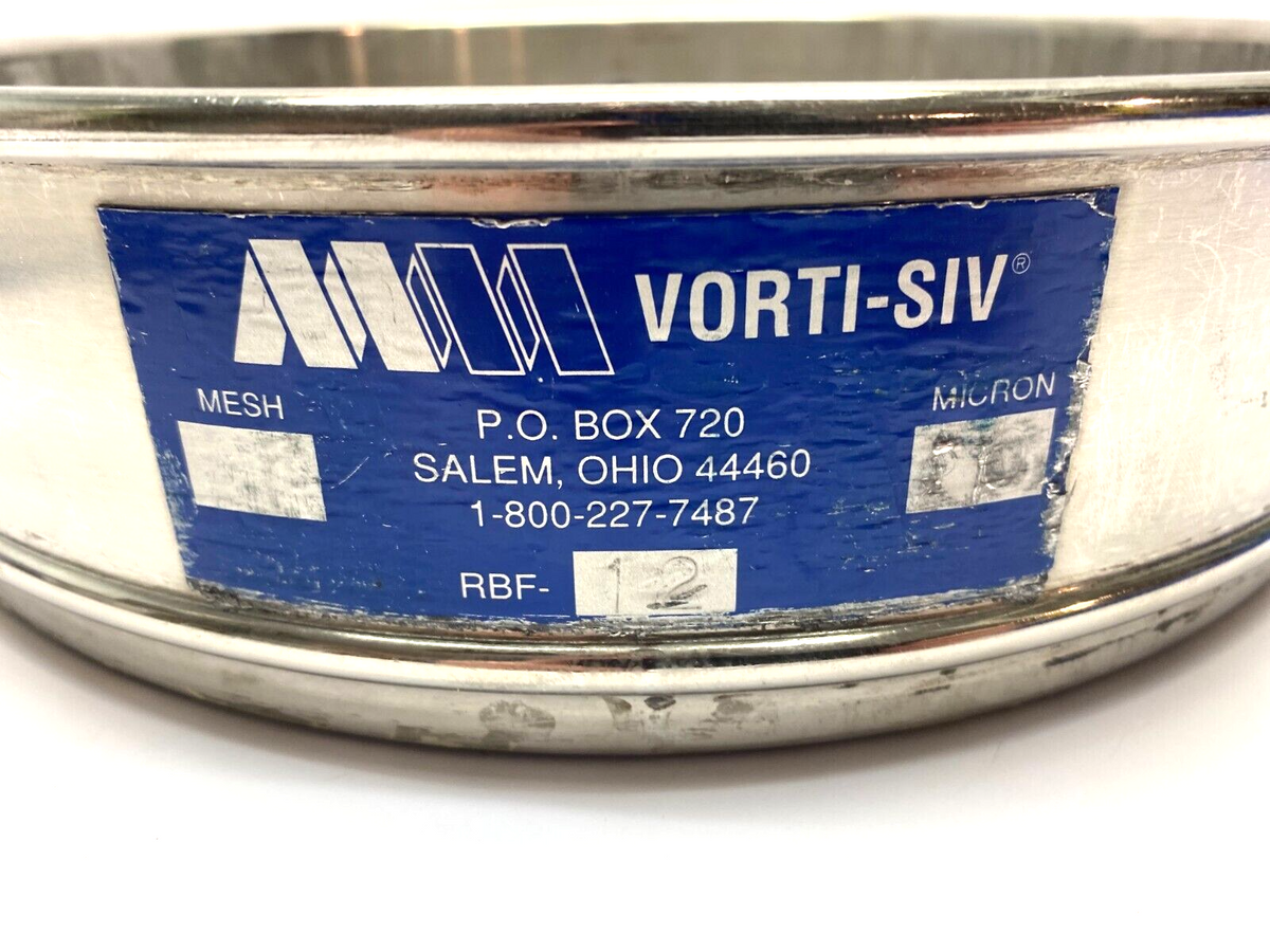 RBF-12 | Vorti-Siv Stackable Sieve Micron Mesh Filter Micron 210 DAMAGED MESH - For parts or not working - Maverick Industrial Sales