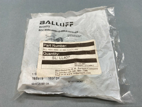 Balluff BCC03Y2 Connector M12 Right Angle BCC M484-0000-1D-000-51X475-000 - Maverick Industrial Sales