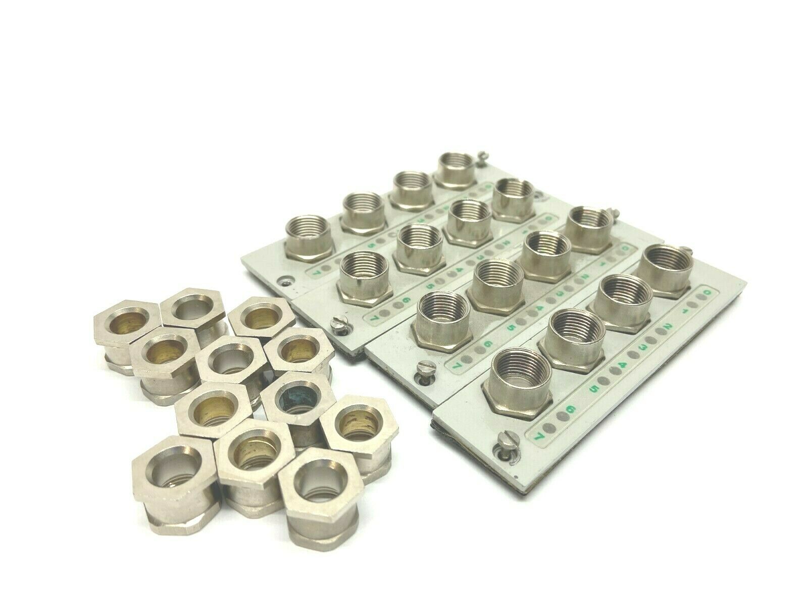 Numatics Manifold Face Plate 4 x M12 Female 8 Light Indicators LOT OF 4 - Used - Maverick Industrial Sales