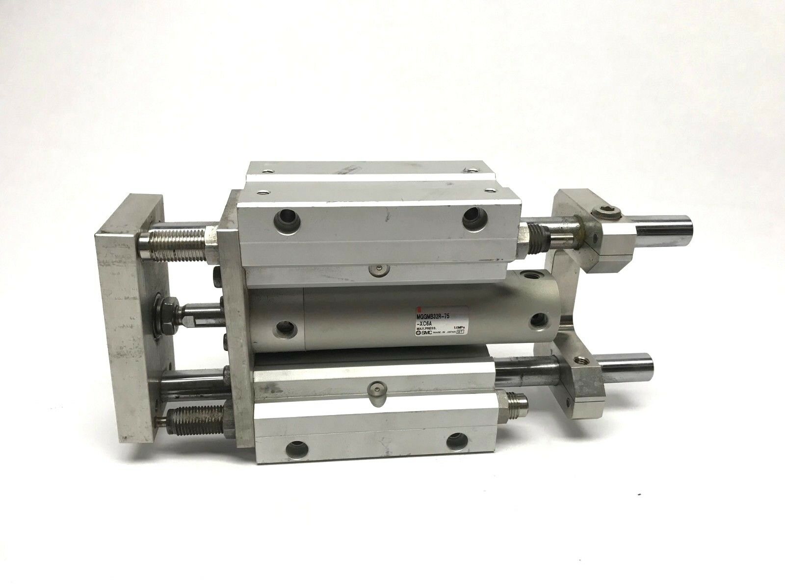 MGGMB32R-75-XC6A | SMC Pneumatic Guided Cylinder MGG Series - Used - Maverick Industrial Sales