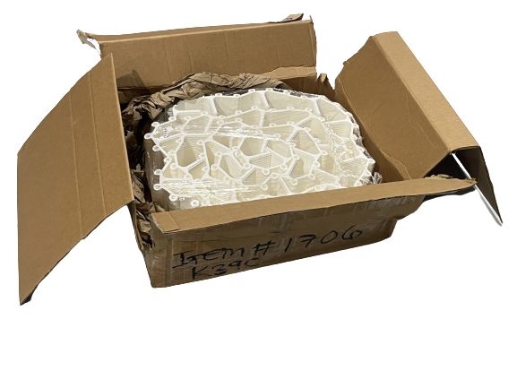 Habasit HDU620 Polypropylene Conveyor Belt 6"in W 16'ft L Flighted Belt - Maverick Industrial Sales