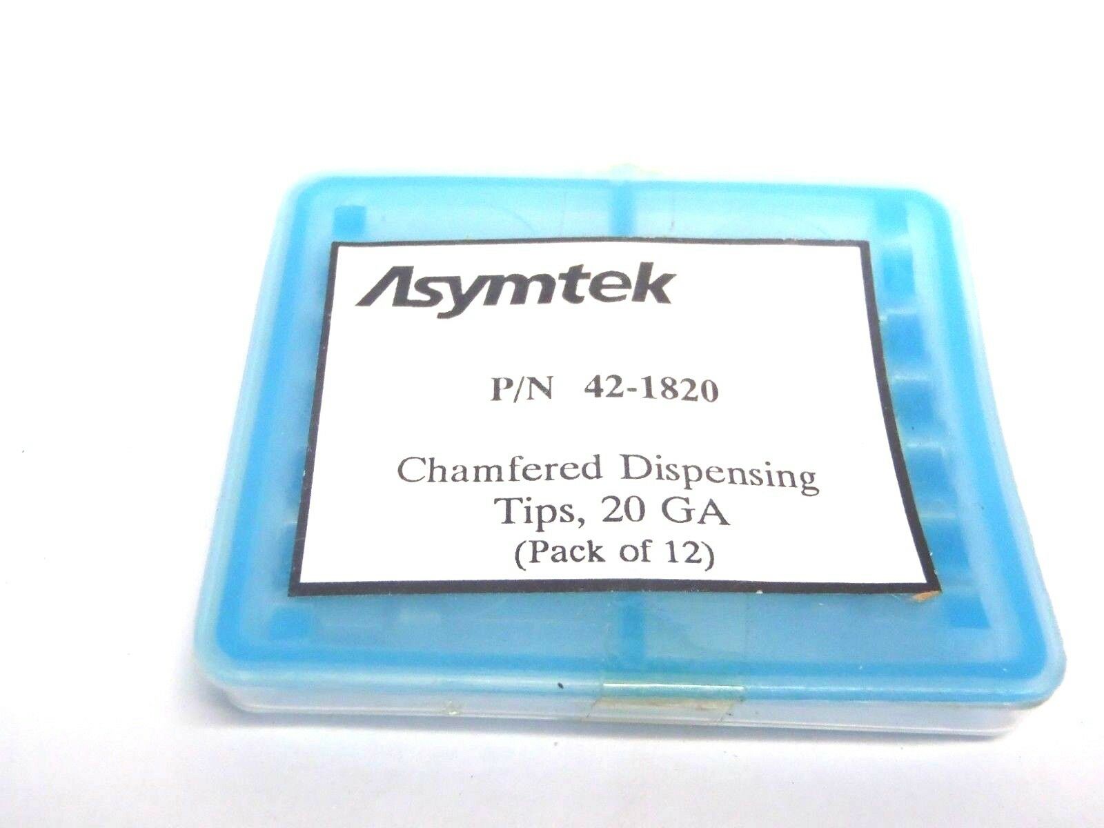 Lot of (12) Asymtek 42-1820 20 Gauge Chamfered Fluid Dispensing Tips, 20 Gauge - Maverick Industrial Sales