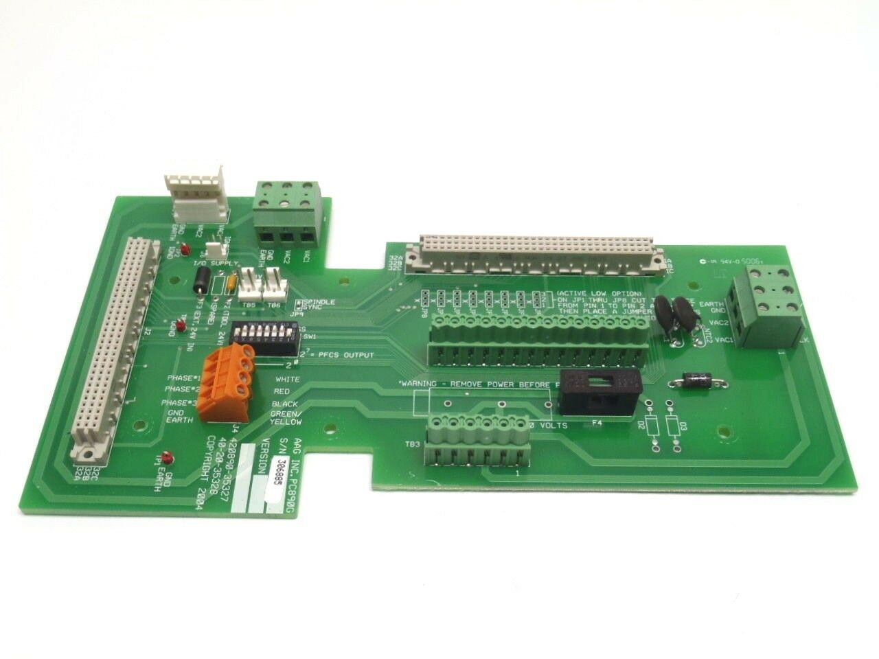 AAG Inc PC890G Back Plane Circuit Board / 420890-35327 - Maverick Industrial Sales