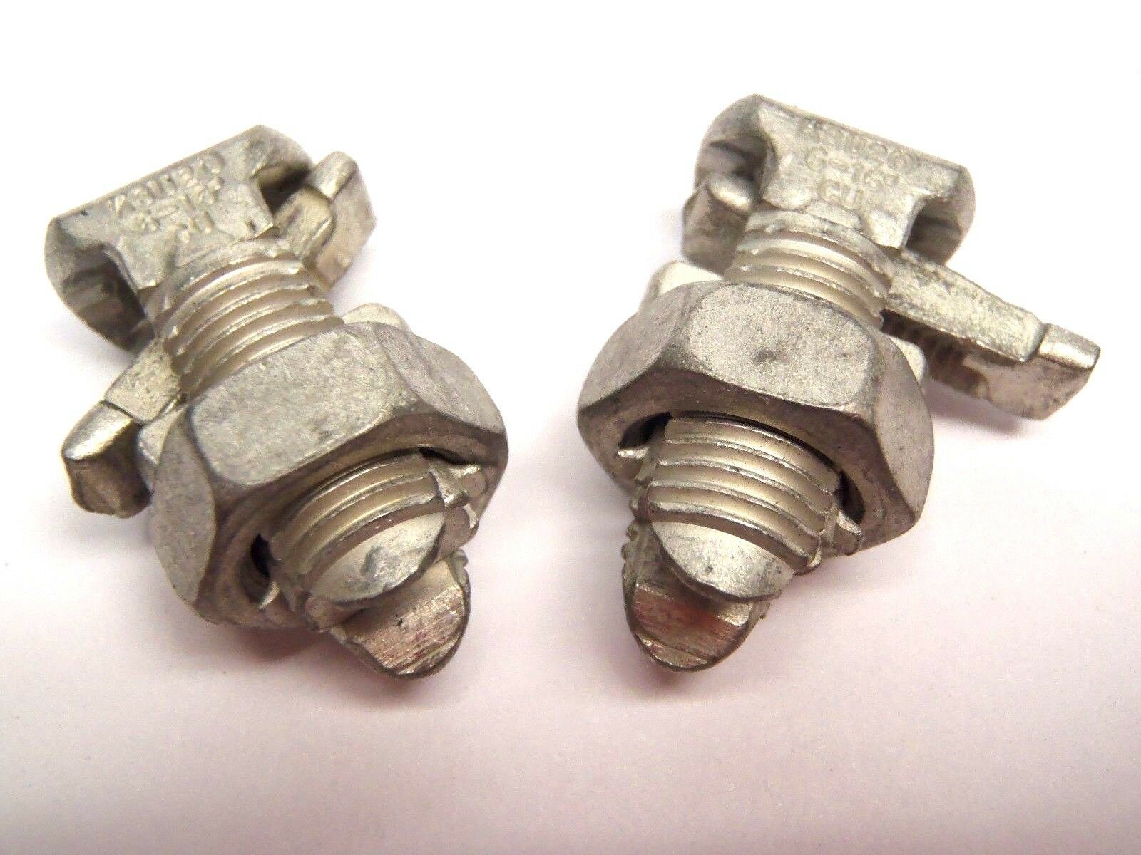 Lot of (2) Burndy KSU20 Split Bolt Connectors 6-16, 10-4T, 4R - Maverick Industrial Sales