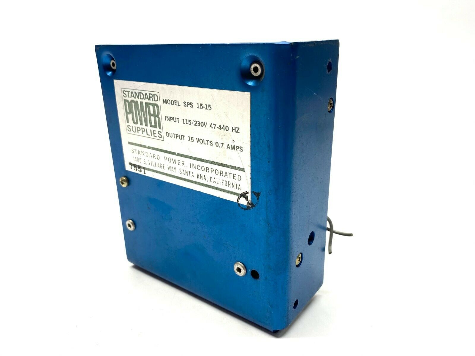 SPS 15-15 | Standard Power Power Supply 15V 0.7A 115/230V - Used - Maverick Industrial Sales