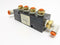Polyconn PCM20-250-04B Standard Black Manifold 4) 1/4"NPT Outlet  3/8"NPT Inlet - Maverick Industrial Sales