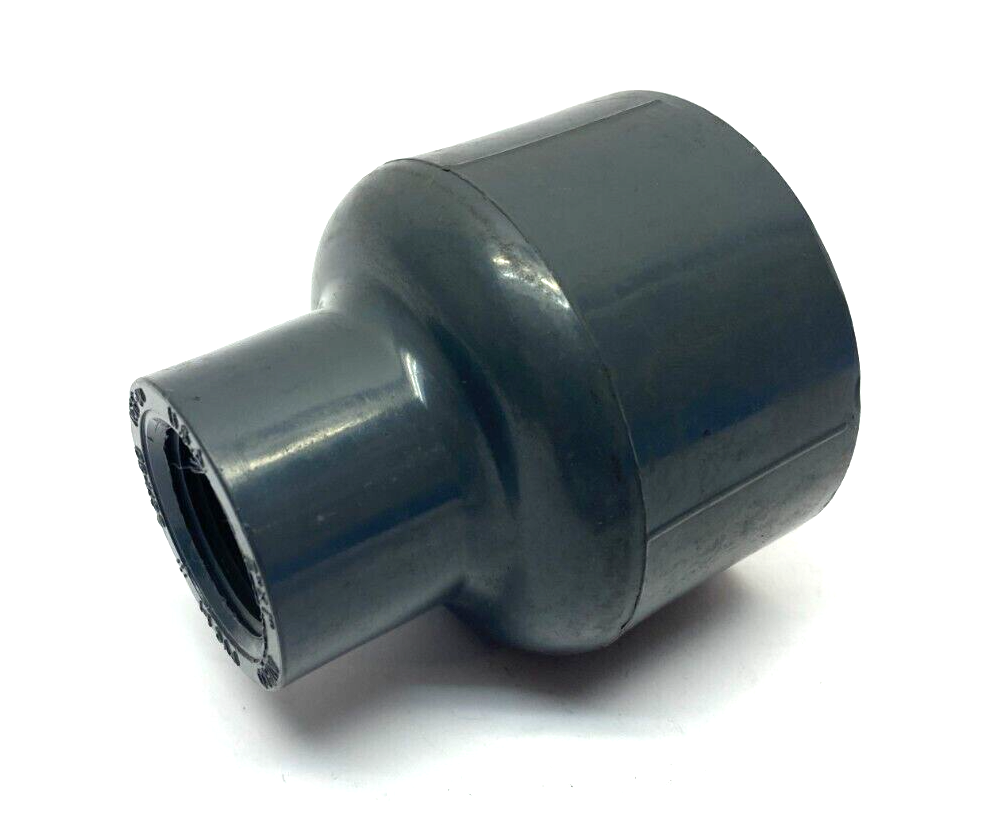Nibco 4501R PVCI Threaded Reducer Coupling 2" to 1" Fem to Fem SCH 80 CA01000 - Maverick Industrial Sales
