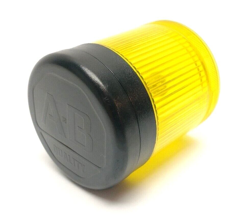 Allen Bradley 855T-B24TL8 Ser. C 70mm Steady LED Stack Light 24V AC/DC Yellow - Used - Maverick Industrial Sales