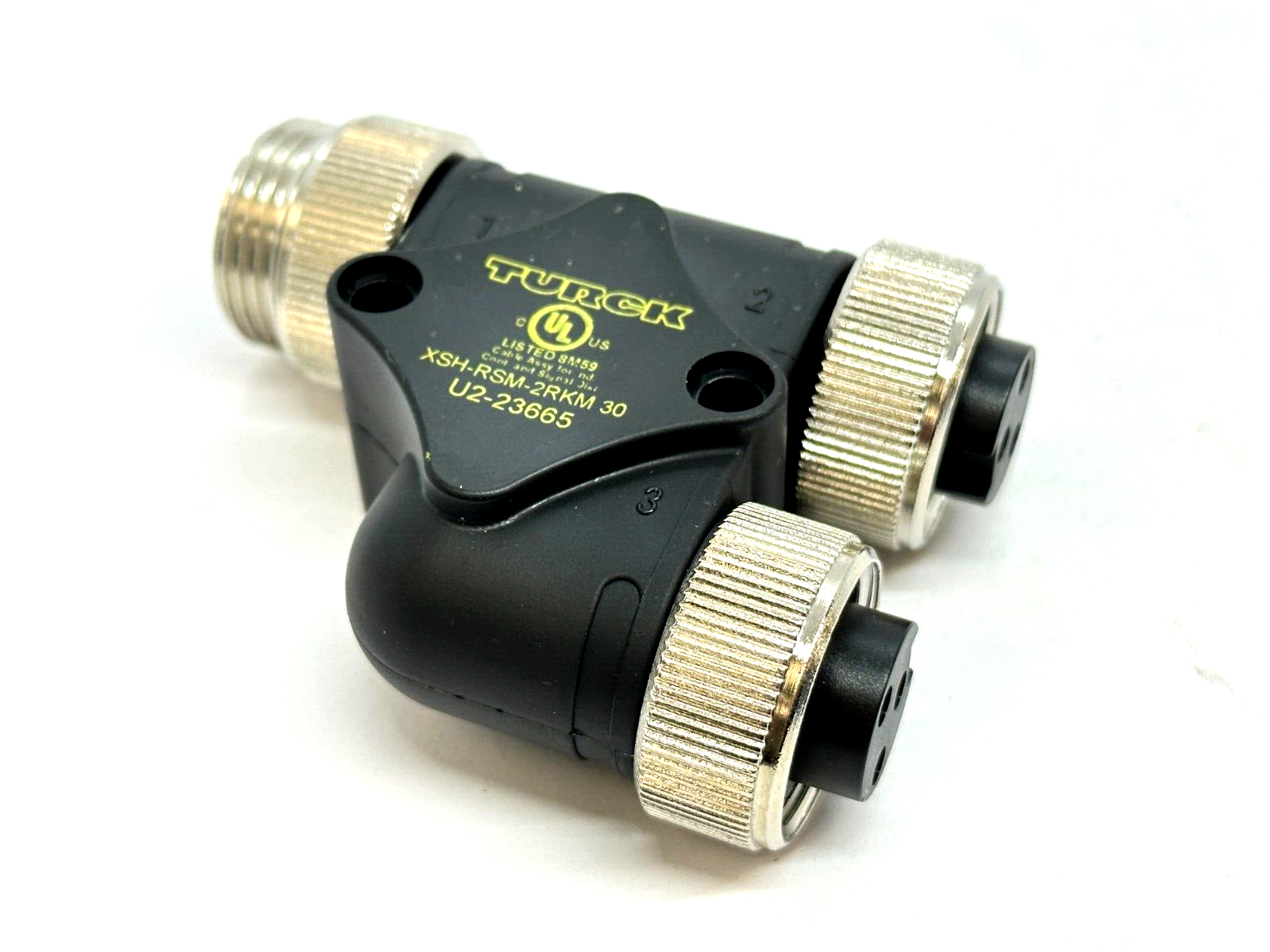 XSH-RSM-2RKM 30 | Turck Splitter 3-Pin 7/8" Connector Male-2x Female U2-23665 - New Other - Maverick Industrial Sales