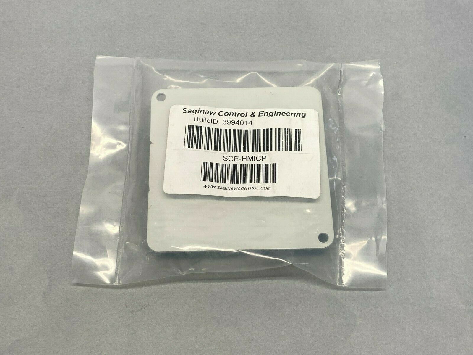 Saginaw Control SCE-HMICP HMI Cover Plate Gray 3.5" x 3.5" - Maverick Industrial Sales
