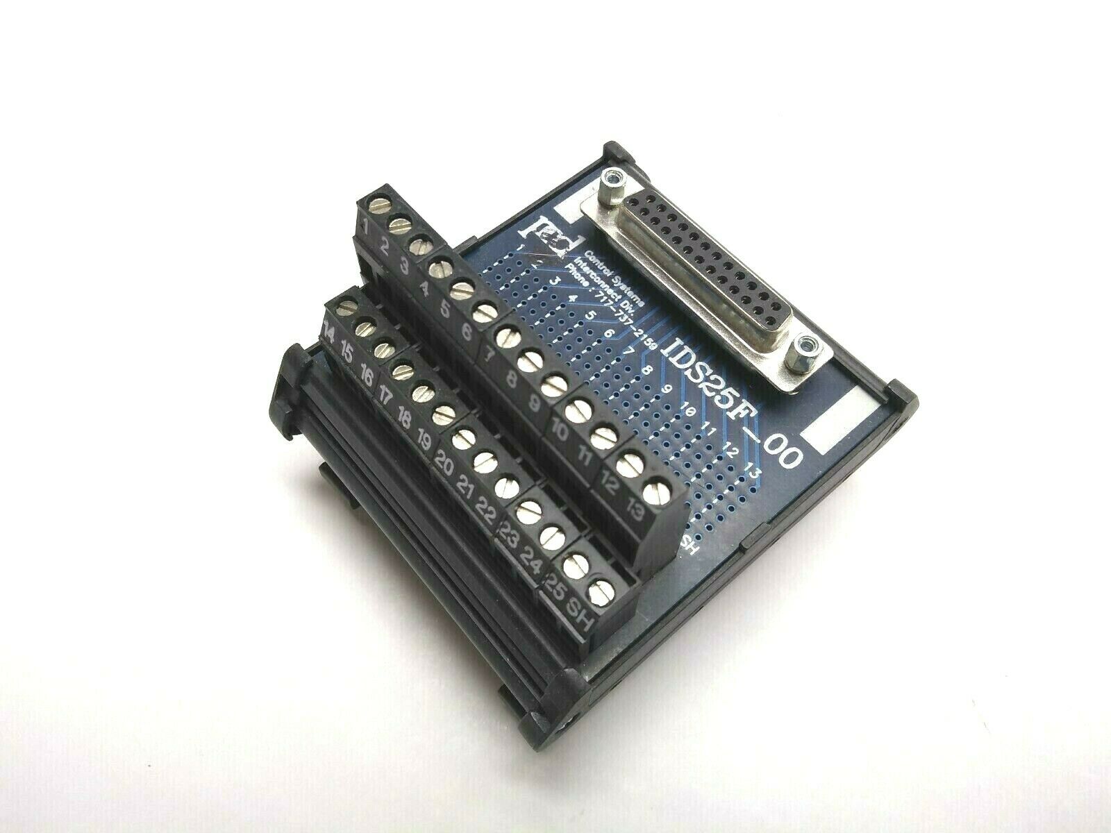 PCD Control Systems IDS25F_00 Modular DSUB 25 Pin Din Rail Mount - Maverick Industrial Sales