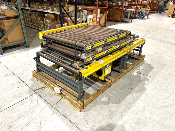 Titan Conveyors, 48" Wide x 18' Long Power Roller Conveyor Sections, No Drive - Maverick Industrial Sales