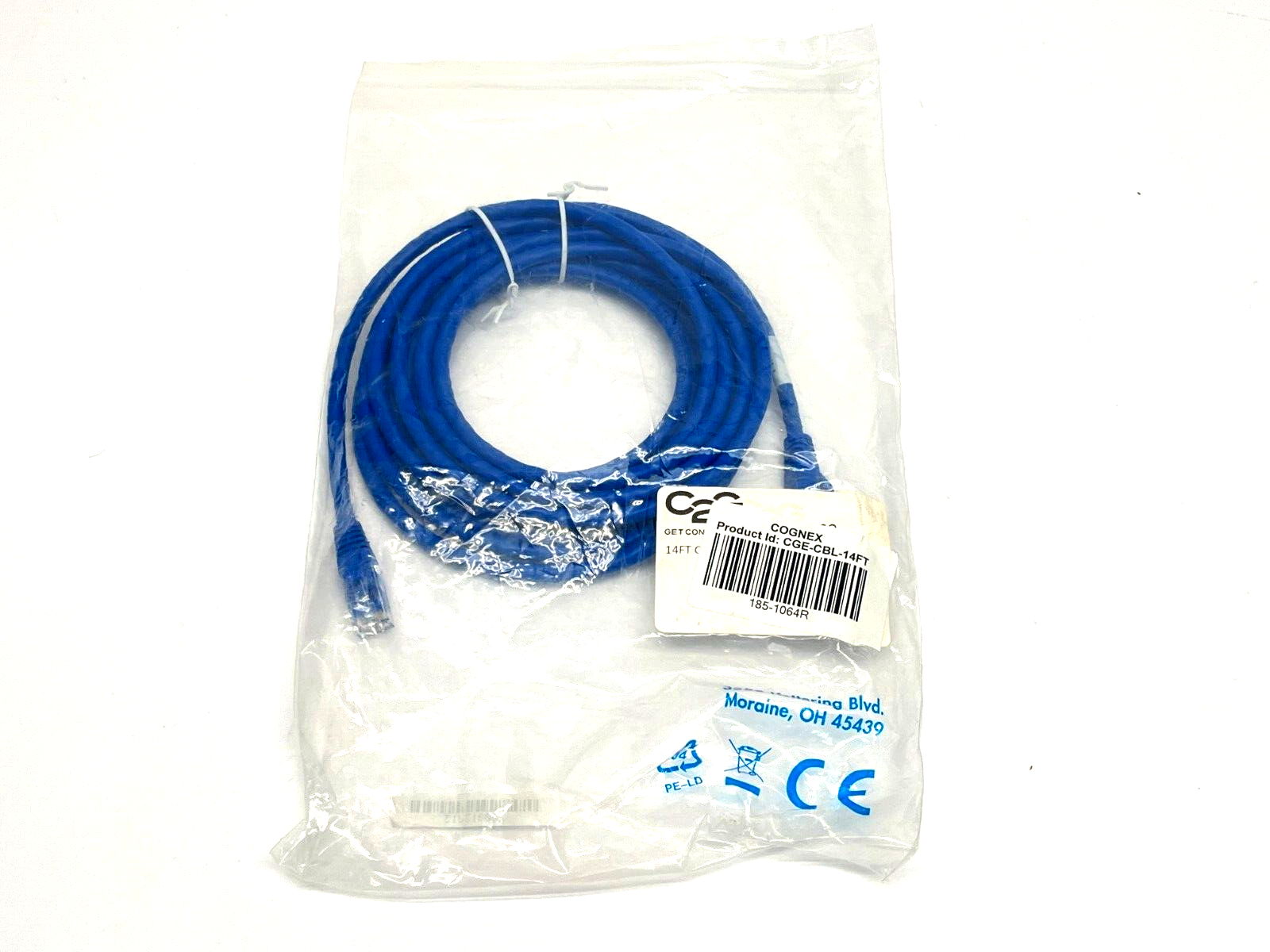 Cognex CGE-CBL-14FT Ethernet Cable 14ft Length - New - Maverick Industrial Sales