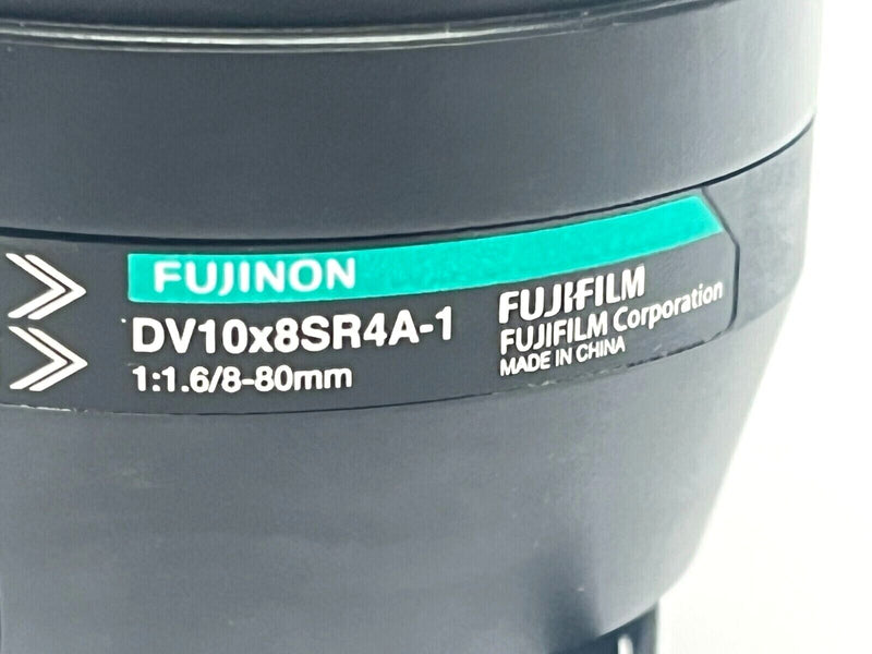Fujinon DV10x8SR4A-1 Machine Vision Camera Lens f1:1.6 8-80mm C-Mount - Maverick Industrial Sales