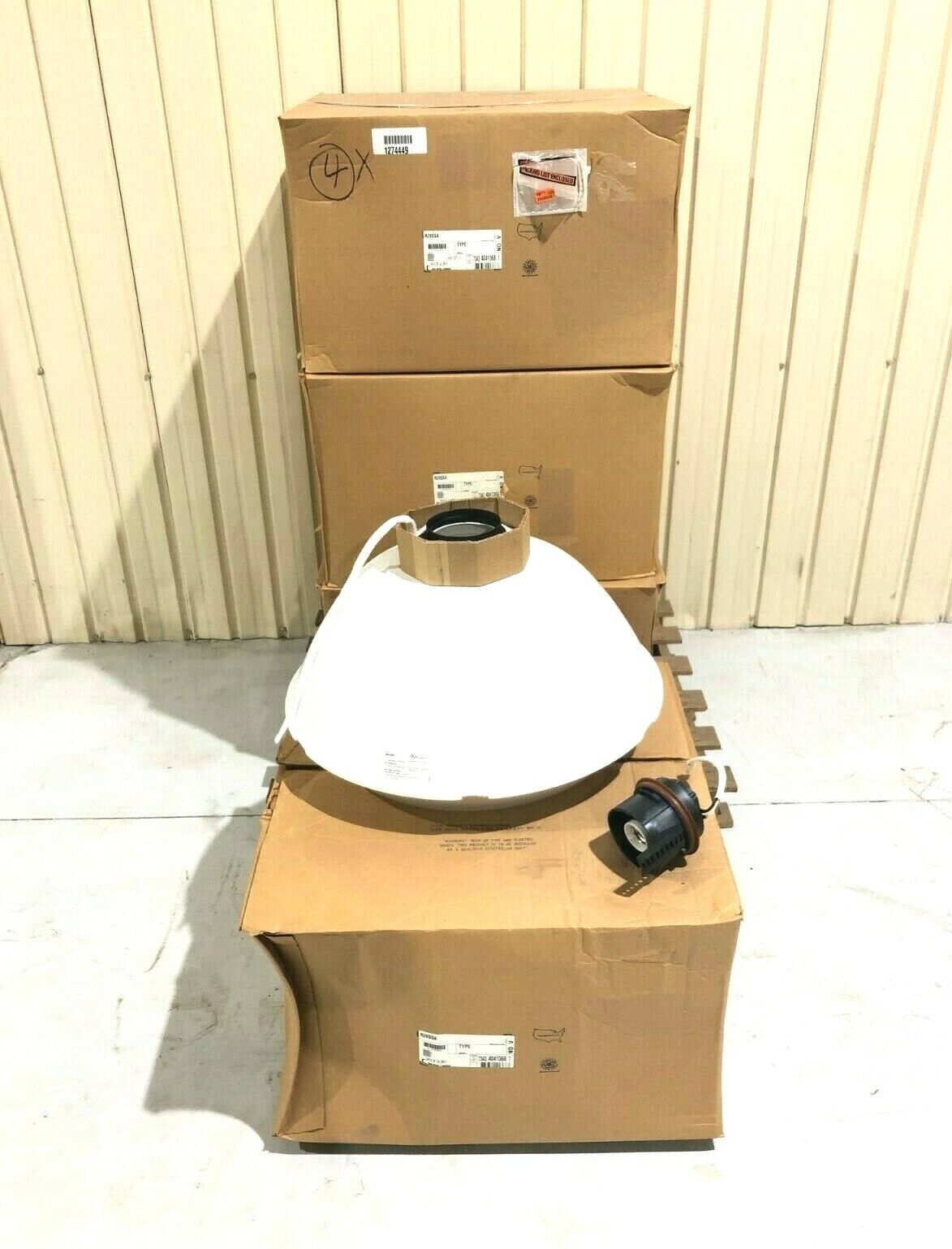 Rexel Philips Day-Brite R28SSA HBS Series Industrial Light Fixtures, LOT OF 4 - New - Maverick Industrial Sales