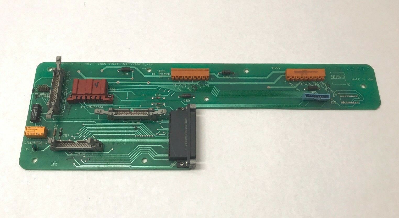 Hurco 414-0193-003 Rev C CNC Control Circuit Board Front Panel Cable Connect - Maverick Industrial Sales