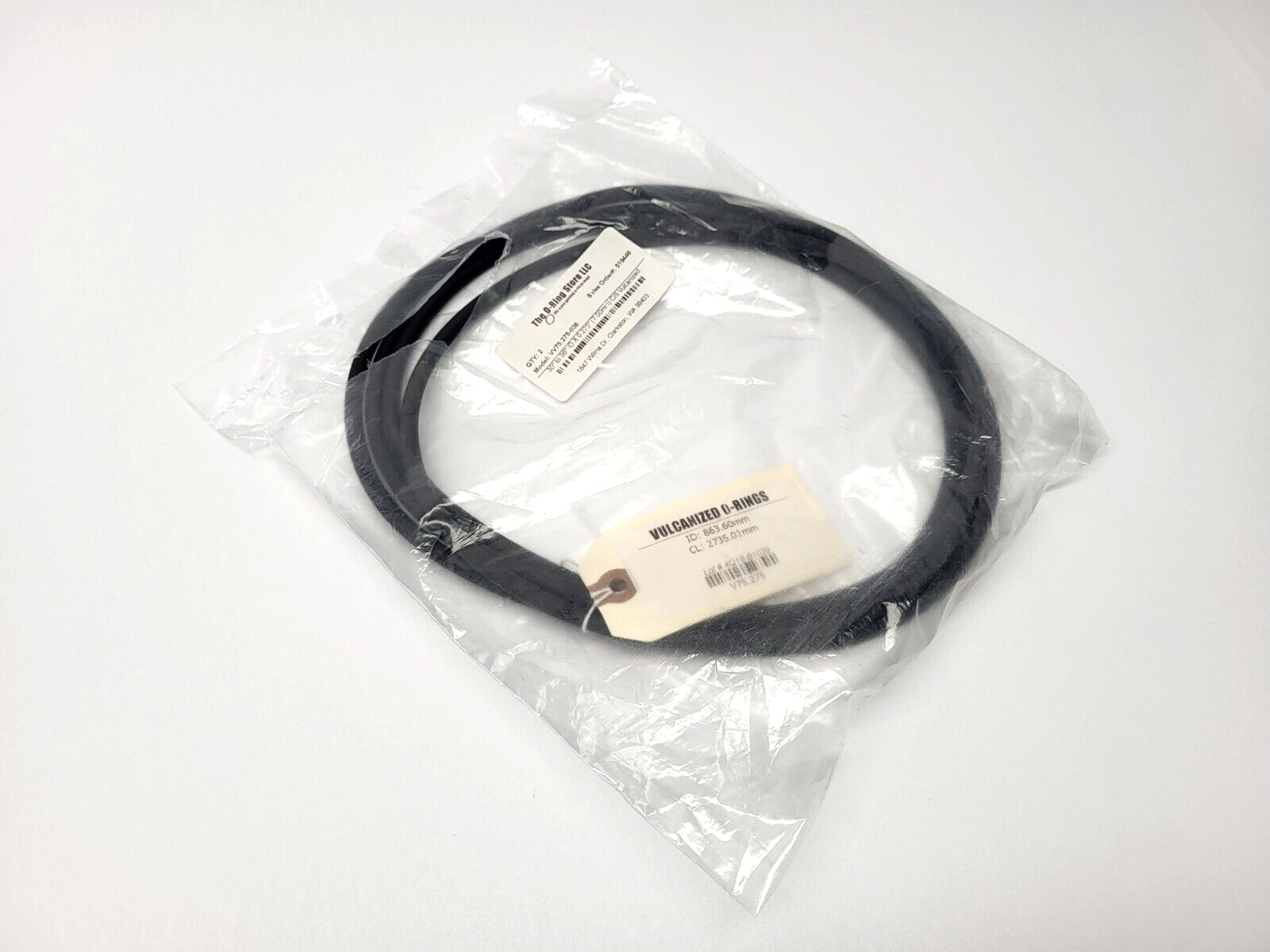 The O-RIng Store LLC 30" to 36" ID X 0.275" Vulcanized O-RIng VV75.275-036 - Maverick Industrial Sales