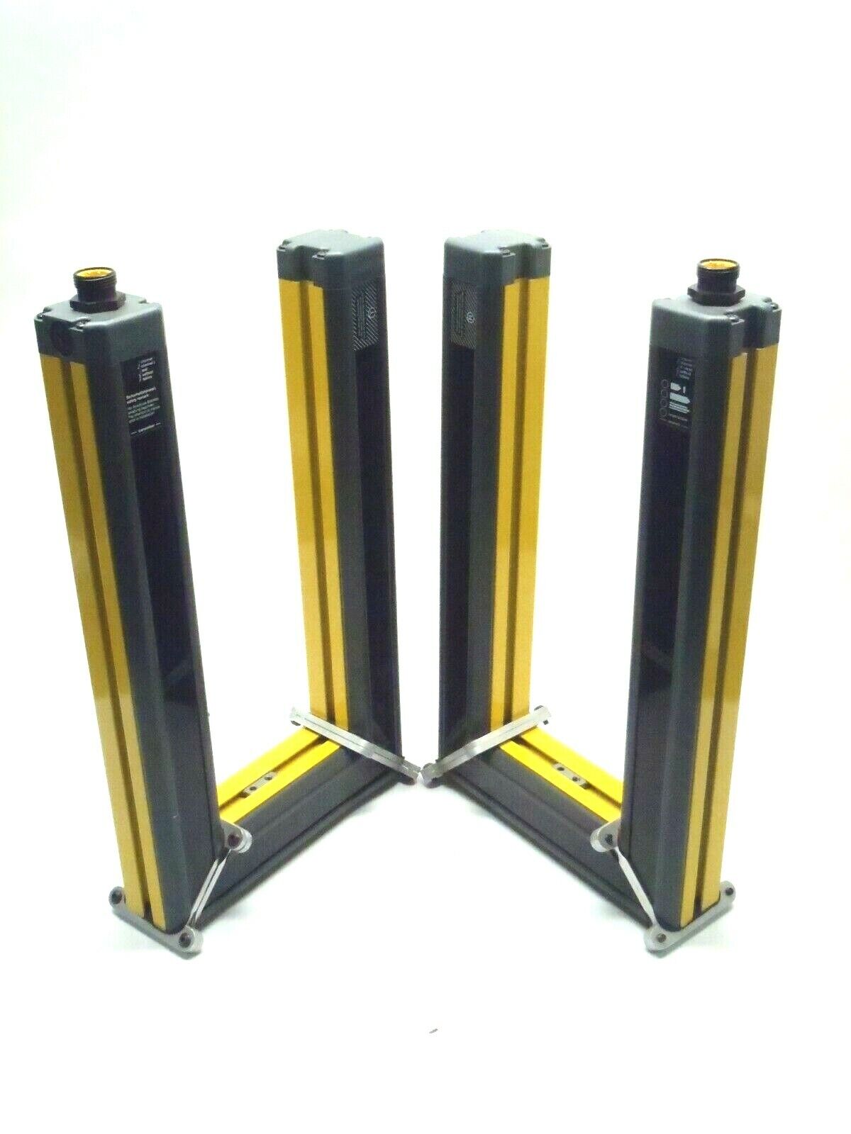 16" by 9". | Leuze Lumiflex 16x9 U-Shaped Light Curtains Transmitter Receiver - Used - Maverick Industrial Sales