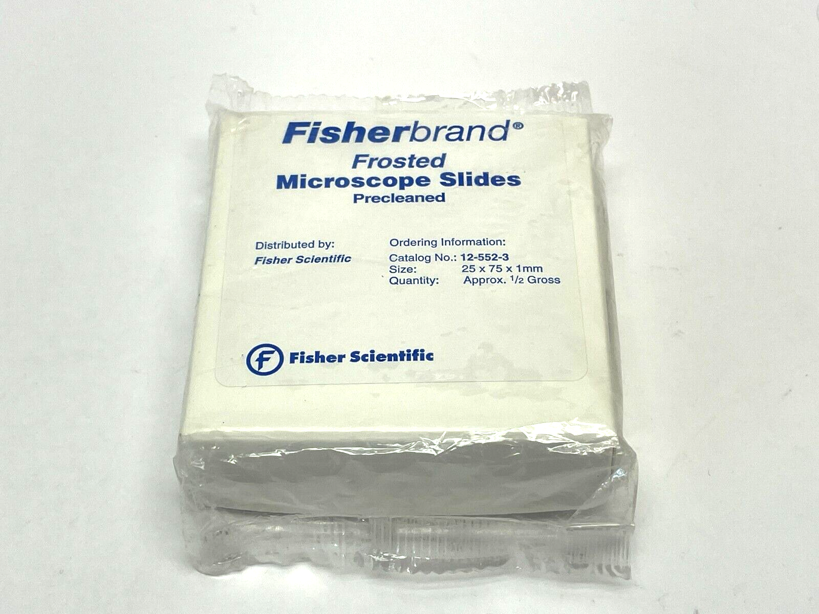 Fisher Brand 12-552-3 Frosted Microscope Slides 1/2 Gross - New - Maverick Industrial Sales