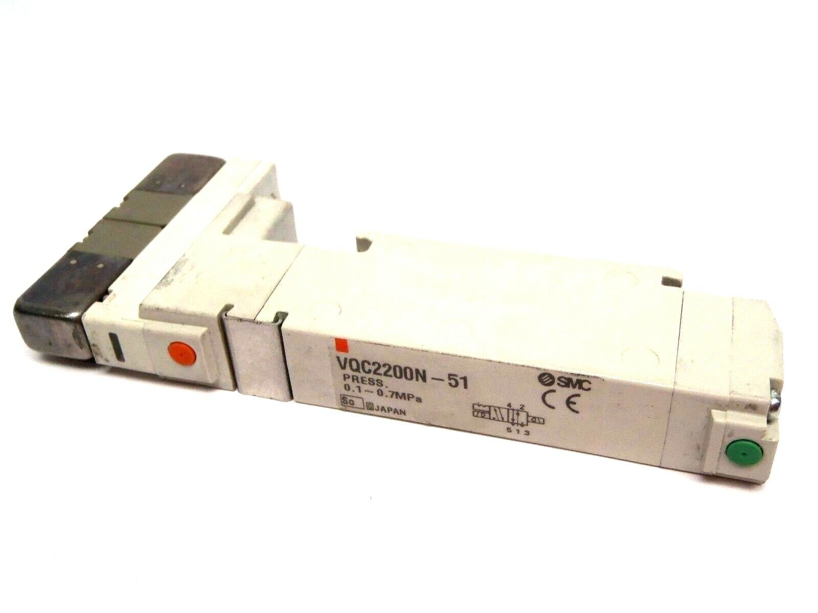 VQC2200-51 | SMC VQC2200N-51 Pneumatic Double Solenoid Valve 5-Port - Used - Maverick Industrial Sales