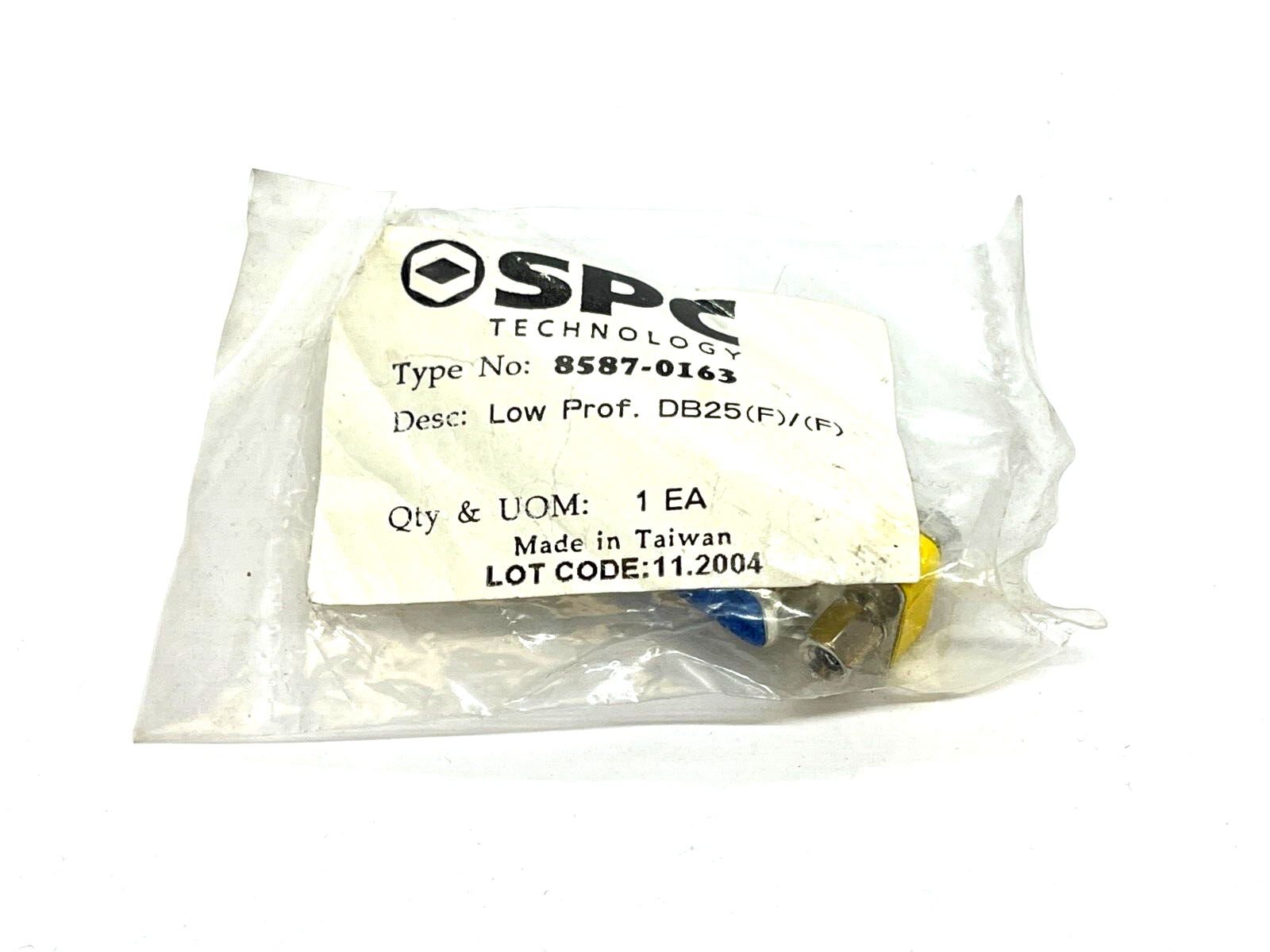 8587-0163 | SPC Technology Mini Gender Changer Low Profile DB25 F/F - New - Maverick Industrial Sales