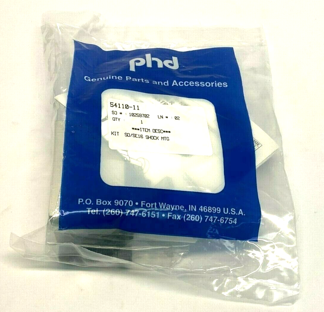 PHD 54110-11 Shock Absorber Mount Kit for SD/SE Slide Size 26 - New - Maverick Industrial Sales