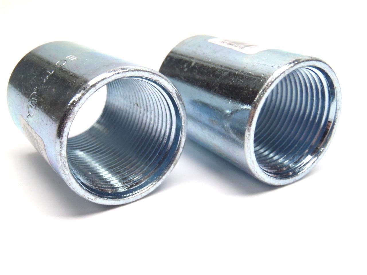 Lot of (2) RACO 050169913123 / 1854-10 Threaded Couplings 1-3/32" L 1" - Maverick Industrial Sales