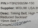 MiSUMi HTBN295S5M-150 High Torque Timing Belt 59 Teeth 15mm Wide - Maverick Industrial Sales