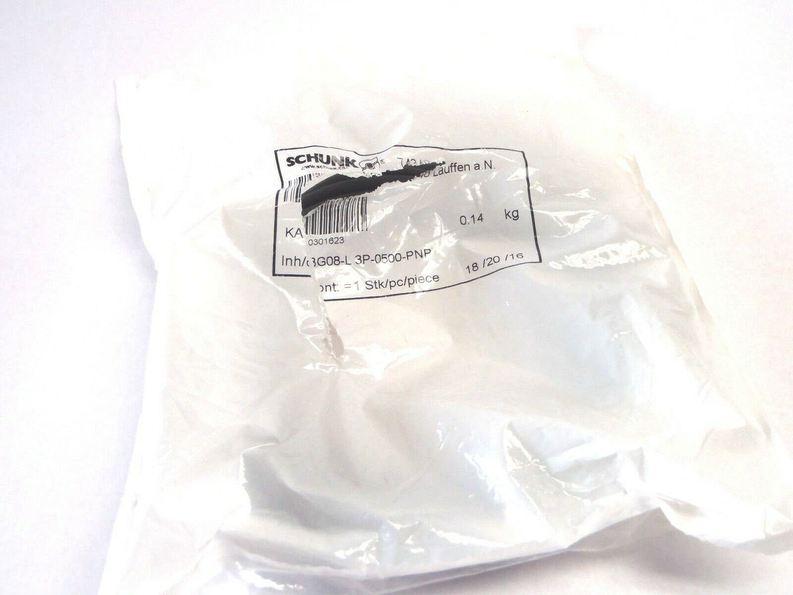 Schunk KABG08-L 3P-0500-PNP Connector Cable - Maverick Industrial Sales