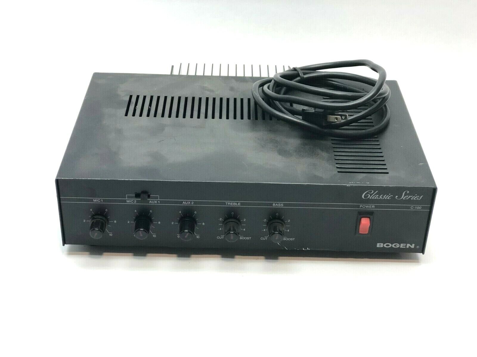 Bogen C-100 Classic Series Public Address Mixer-Amplifier 100w - For parts or not working - Maverick Industrial Sales