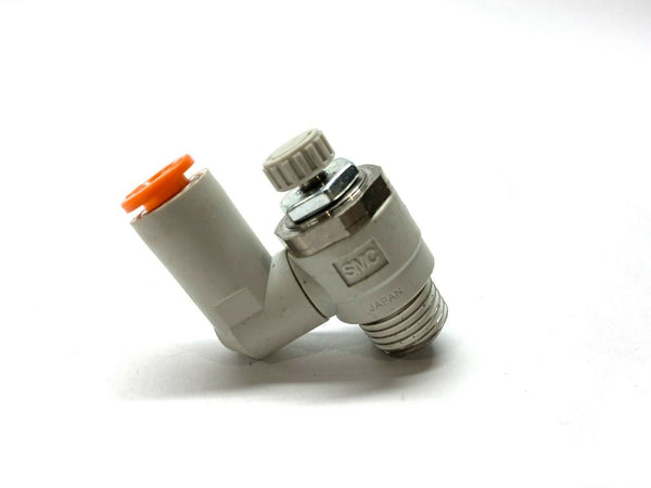SMC AS2301F-N02-07SA Speed Control 1/4" OD One Touch Fitting 1/4" Male Port NPT - Maverick Industrial Sales