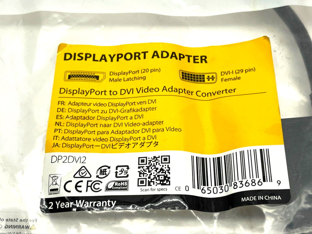 Adaptateur Mini DisplayPort vers VGA/DVI/HDMI Startech MDP2VGDVHDW