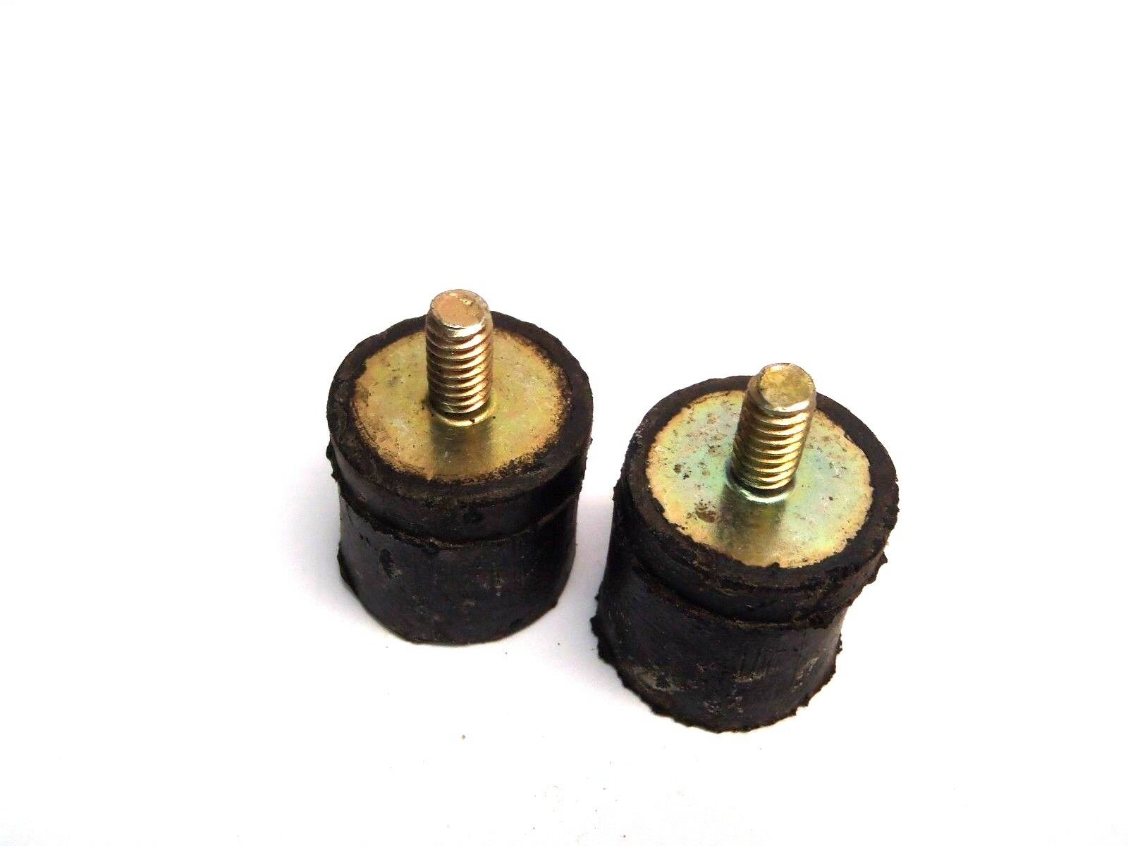 7/8 x 1" Black Rubber Anti Vibration Bumpers M6  Lot of 2 - Maverick Industrial Sales