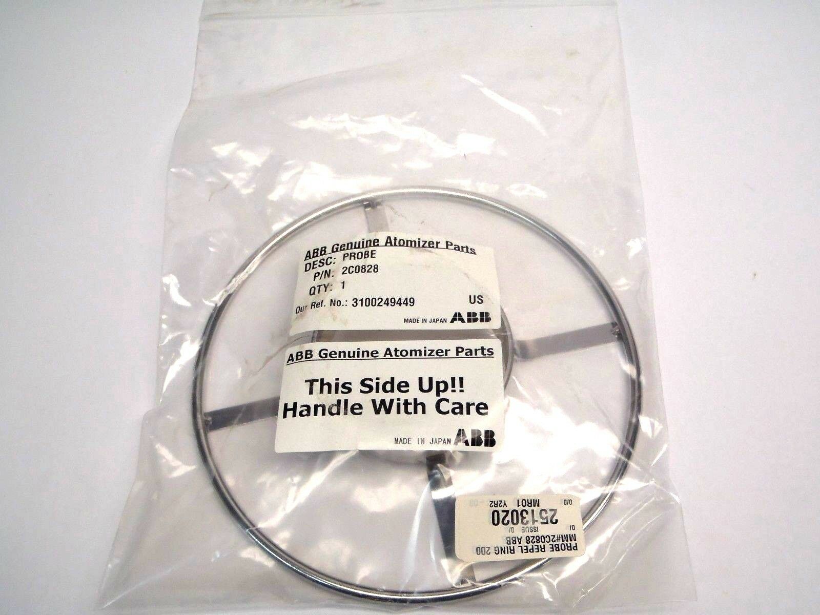 ABB 2C0828 Genuine Atom Parts 200mm Stainless Probe Ring 3100249449 - Maverick Industrial Sales