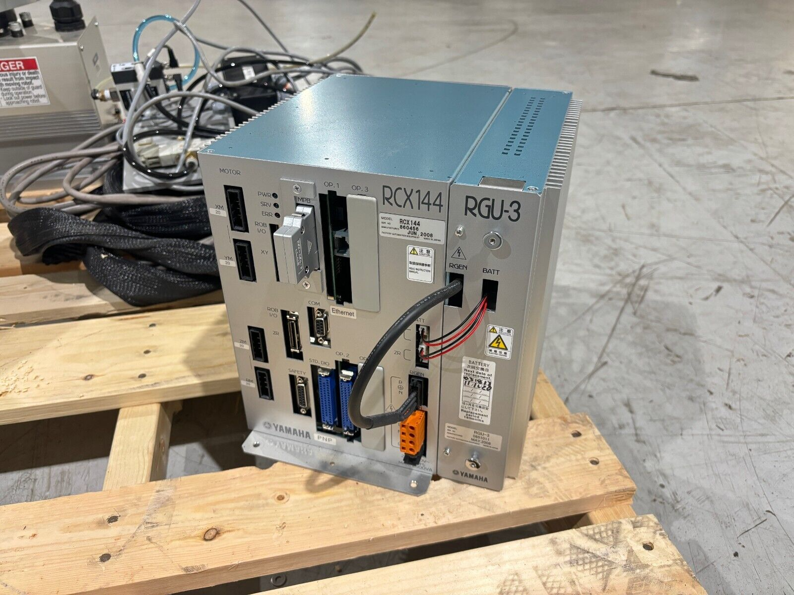 Yamaha YK800XG High Speed Scara Robot, RCX144 Controller, RGU-3, Gripper Picker - Maverick Industrial Sales
