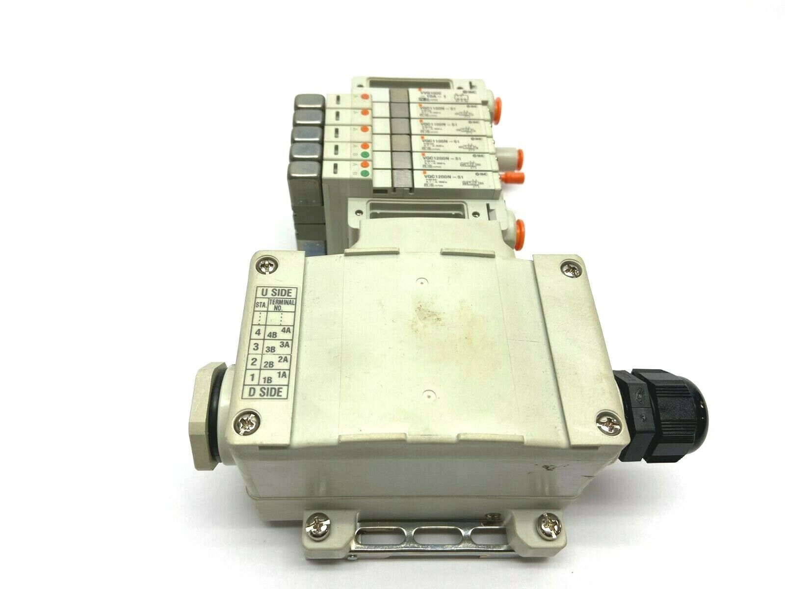 VQC1100N-51 | SMC Lead Wire Entry VVQ1000-10A-1 x 3 VQC1200N-51 x 3 Valves - Used - Maverick Industrial Sales