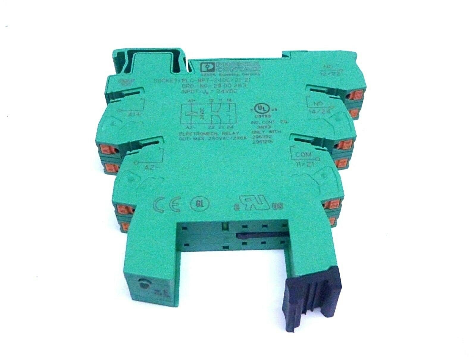 Phoenix Contact PLC-BPT-24DC/21-21 Relay Base 29 00 283 - Maverick Industrial Sales