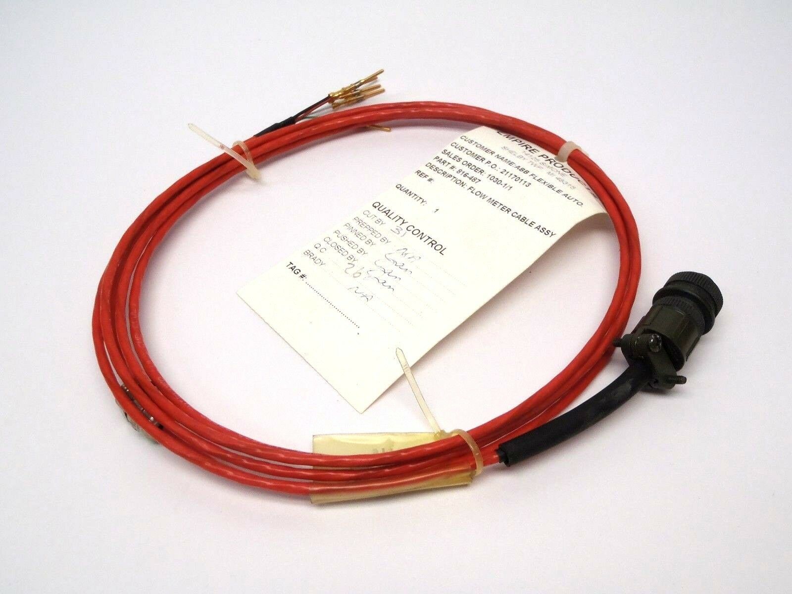 816-487 | Empire ABB Flow Meter Cable Assembly - New Other - Maverick Industrial Sales