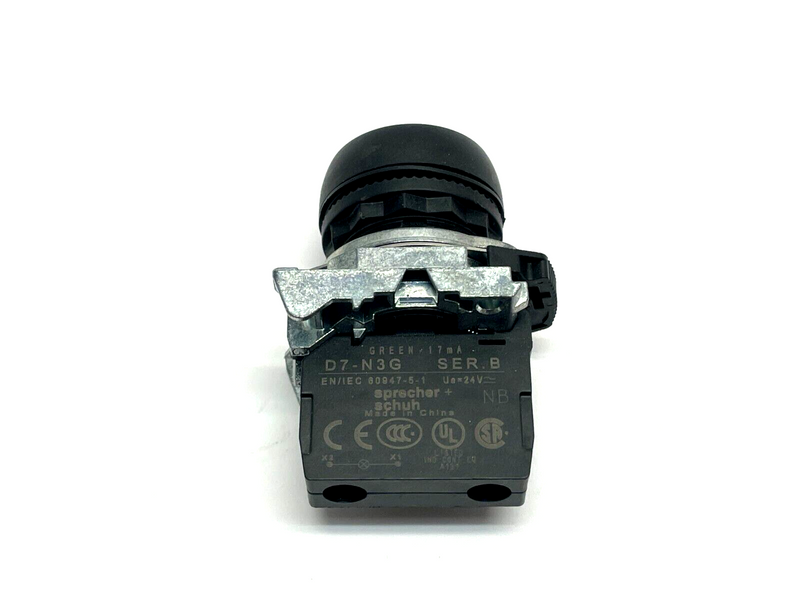 Allen Bradley 800FP-LF3 Pushbutton Switch w/ D7-N3G Ser. B Lamp Module - Maverick Industrial Sales